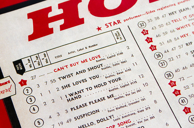Los Beatles Billboard Top 5