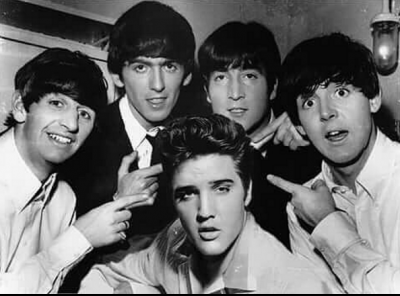 El dia que Los Beatles conocen a Elvis