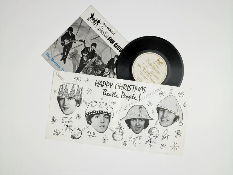 el mensaje navideño del '65 de Los Beatles